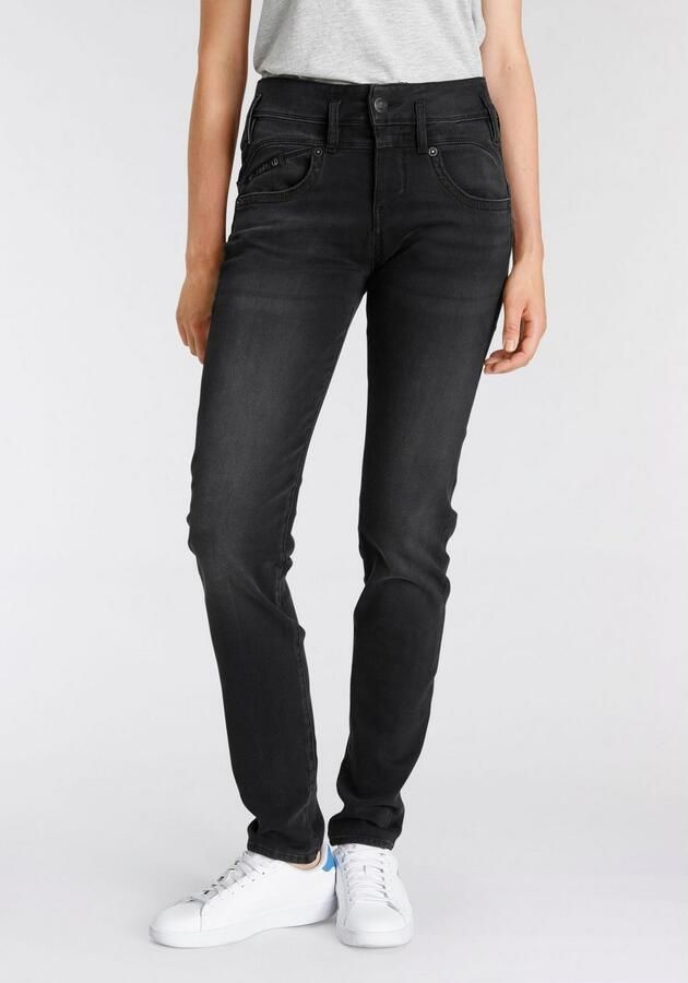 Herrlicher Slim fit jeans PEARL SLIM REUSED Aanhoudende topkwaliteit bevat gerecycled materiaal - Foto 5