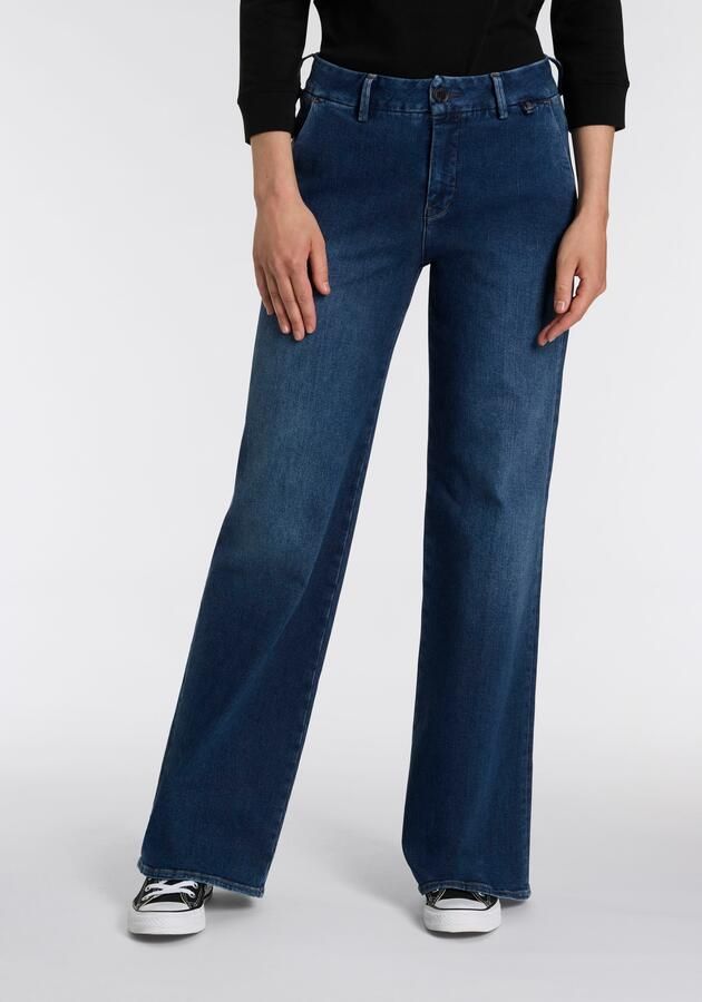 Herrlicher Wijd uitlopende jeans Lovely Flared Denim Cashmere Touch - Foto 4