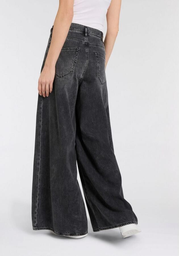 Herrlicher Wijde jeans Shyra Palazzo Denim Black - Foto 2