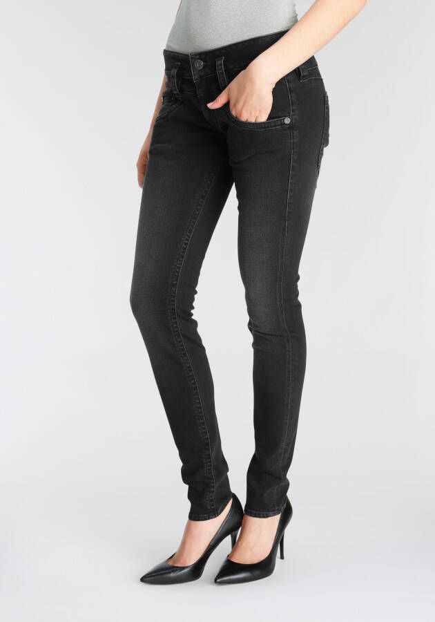 Herrlicher Skinny jeans PITCH SLIM ORGANIC Low waist met licht push-upeffect