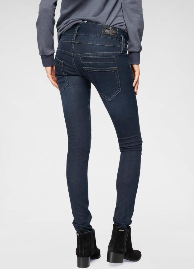 Herrlicher Skinny jeans PITCH SLIM REUSED DENIM Low Waist ultimate-stretch met licht push-upeffect