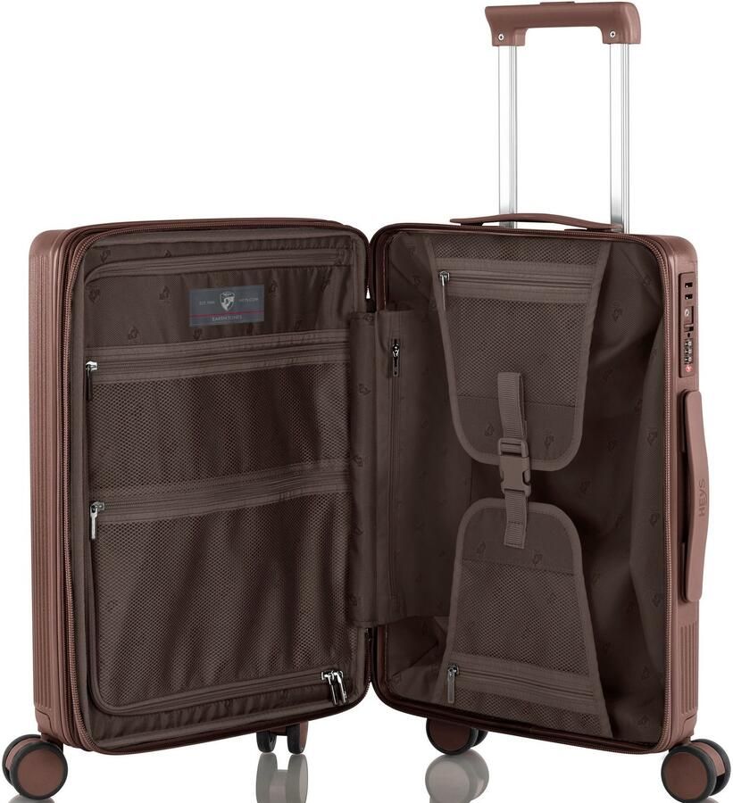 Heys Hardshell-trolley Earthtone verschillende maten en kleuren x Joachim Llambi reisbagage TSA-slot volumevergroting - Foto 3