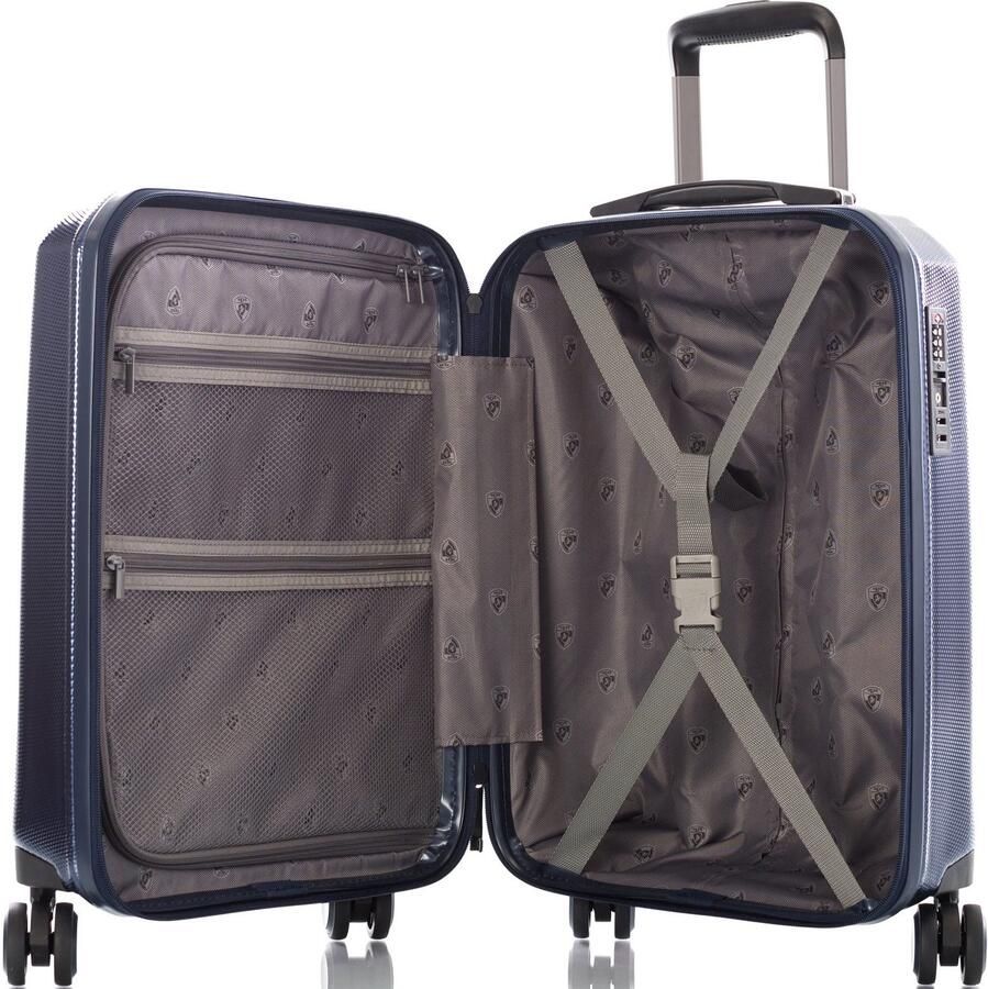 Heys Hardshell-trolley Eco Case 53 cm Navy Blauw x Joachim Llambi handbagagekoffer reisbagage - Foto 2