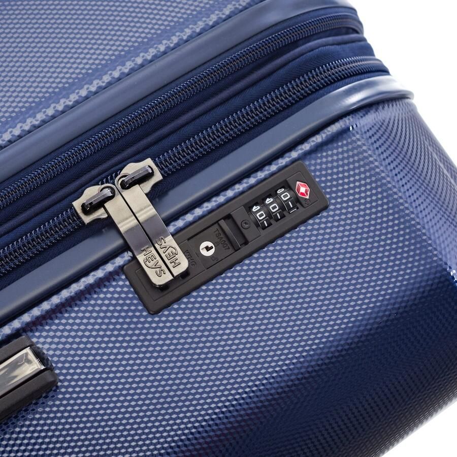 Heys Hardshell-trolley Eco Case 53 cm Navy Blauw x Joachim Llambi handbagagekoffer reisbagage