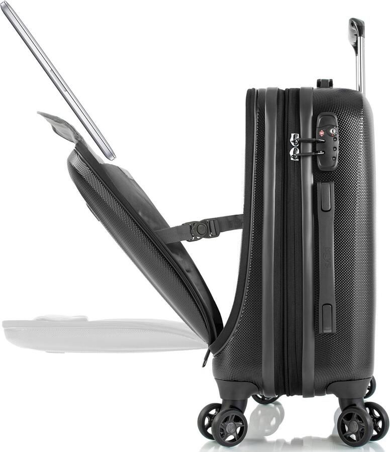 Heys Hardshell-trolley Vantage in verschillende kleuren en maten x Joachim Llambi reisbagage met voorkant toegang vak volumevergroting - Foto 3