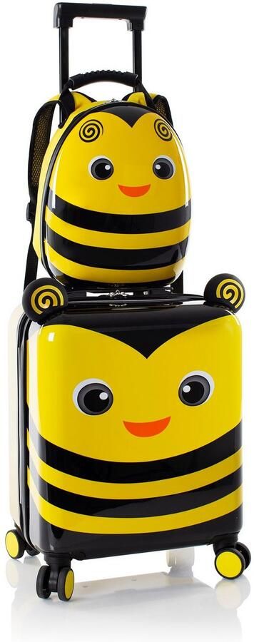 Heys Kinderkoffer Super Tots 46 cm Hommel x Joachim Llambi kindertrolley kinder reisbagage (set 2 stuks Kinderkoffer en rugzak) - Foto 13