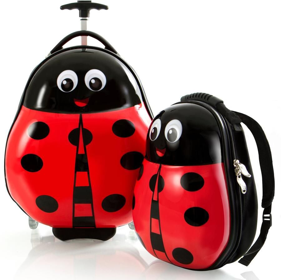 Heys Kinderkoffer Travel Tots lieveheersbeestje x Joachim Llambi kindertrolley kinder reisbagage (set 2 stuks) - Foto 4