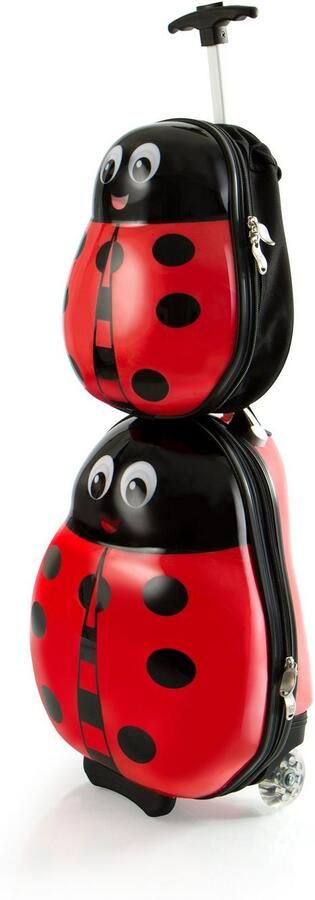 Heys Kinderkoffer Travel Tots lieveheersbeestje x Joachim Llambi kindertrolley kinder reisbagage (set 2 stuks) - Foto 3