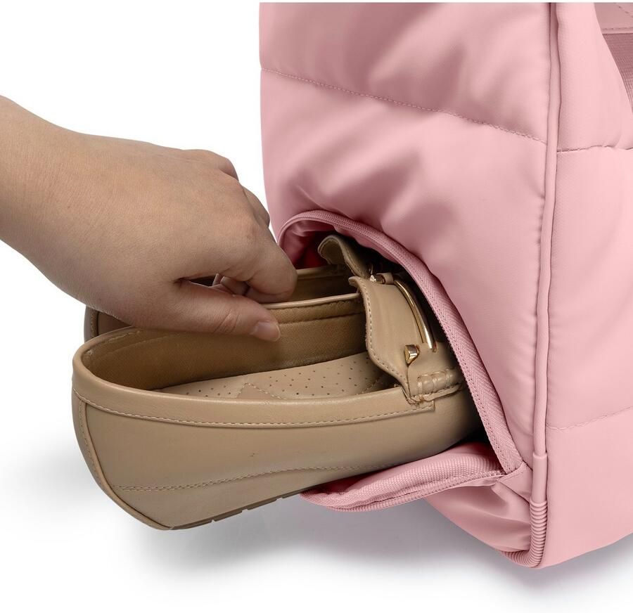 Heys Reistas The Puffer Duffle Bag Weekender duffelbag met schoencomparti t opsteeksysteem - Foto 4