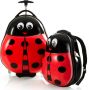 Heys Kinderkoffer Travel Tots lieveheersbeestje x Joachim Llambi kindertrolley kinder reisbagage (set 2 stuks) - Thumbnail 1