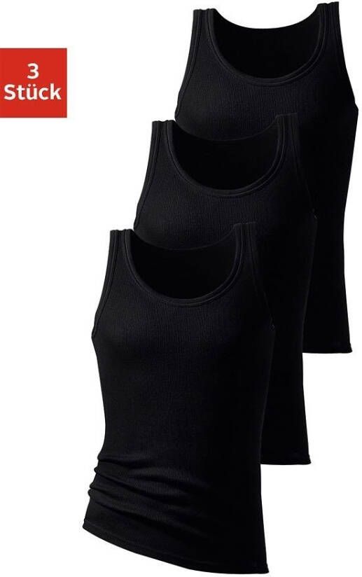 H.I.S Hemd Dubbel rib tanktop (3 stuks)