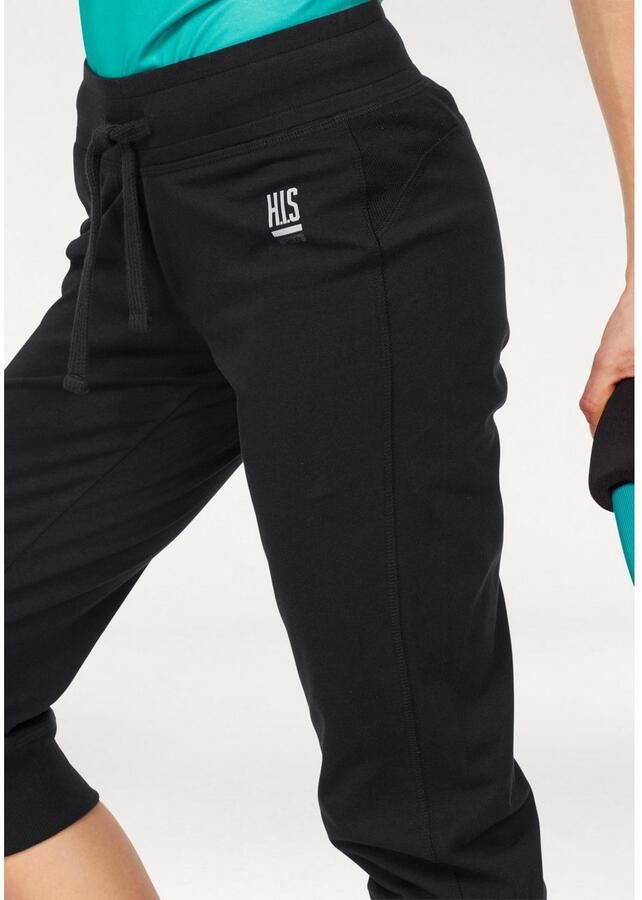 H.I.S 3 4-sweatbroek Vast sweatmateriaal met elastische band en trekkoord - Foto 2