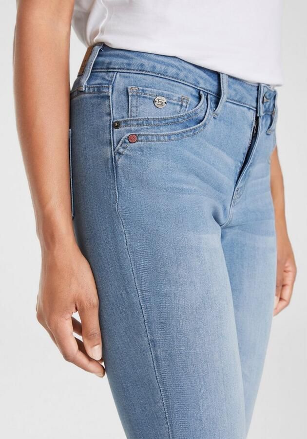 H.I.S 5-pocket jeans AriaMS normale taille skinny jeans met used-wassing 5-pocket-stijl - Foto 3