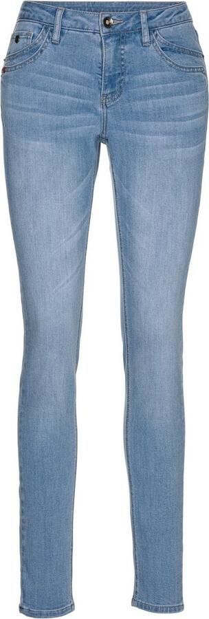 H.I.S 5-pocket jeans AriaMS normale taille skinny jeans met used-wassing 5-pocket-stijl - Foto 5