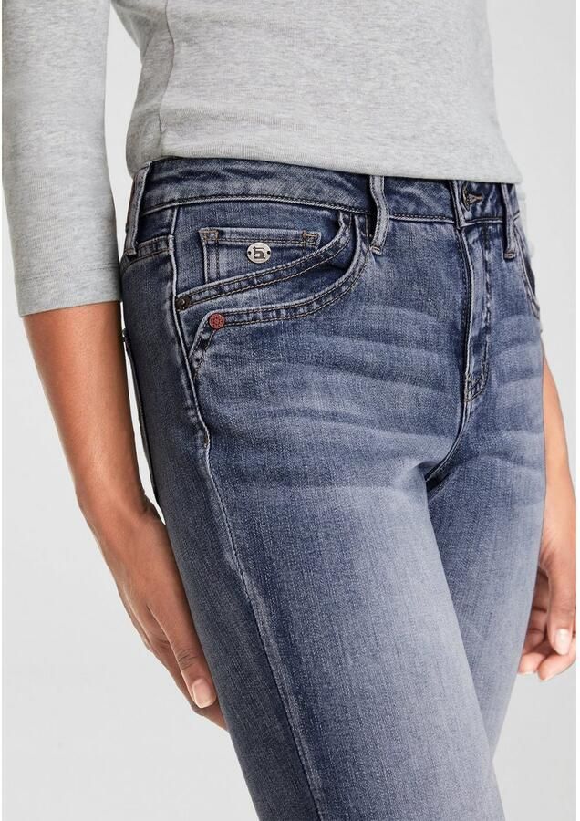 H.I.S 5-pocket jeans AriaMS normale taille skinny jeans met used-wassing 5-pocket-stijl - Foto 3