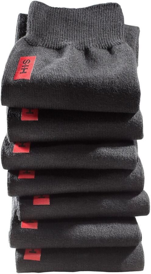 H.I.S Basic sokken in aangename katoenkwaliteit (set 7 paar)