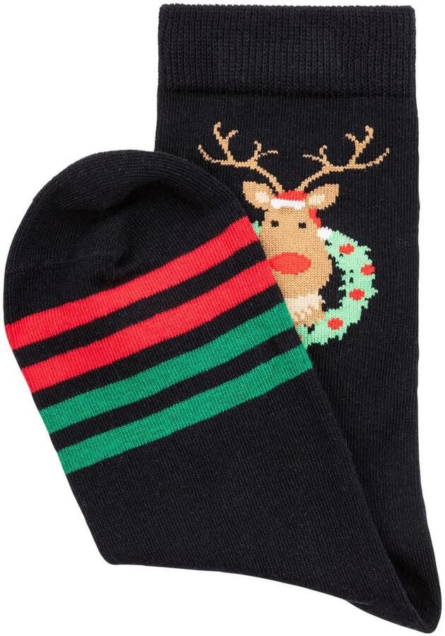 H.I.S Basic sokken Kerstsokken Kerstmis met kerstmotieven (set 3 paar) - Foto 2