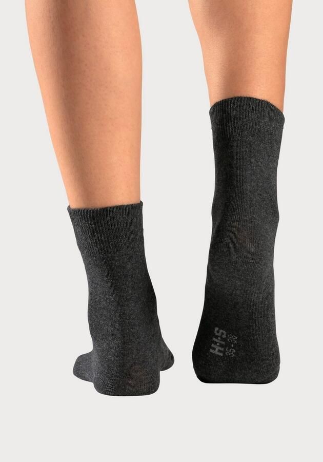 H.I.S Basic sokken met bijzonder zachte boord (set 5 paar) - Foto 6