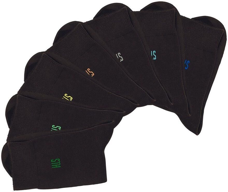 H.I.S Basic sokken met comfortboord (set 7 paar) - Foto 2