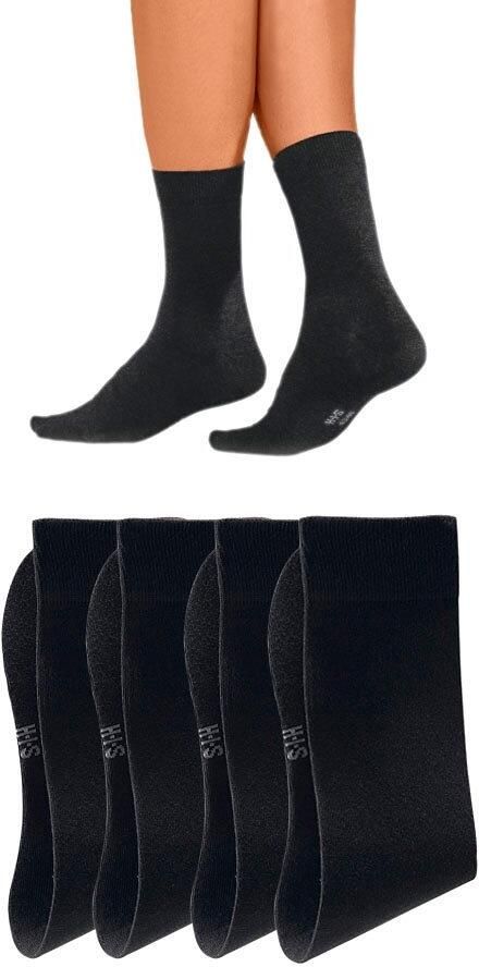 H.I.S Basic sokken met een hoog katoengehalte (set 4 paar) - Foto 2