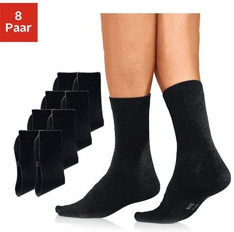 H.I.S Basic sokken met een hoog katoengehalte (set 8 paar) - Foto 3
