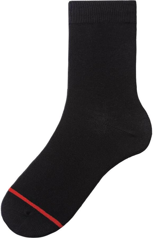 H.I.S Basic sokken met gebreide gekleurde kantnaad (set 7 paar) - Foto 7