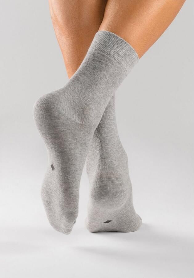 H.I.S Basic sokken met ingebreide symbolen (set 10 paar) - Foto 2