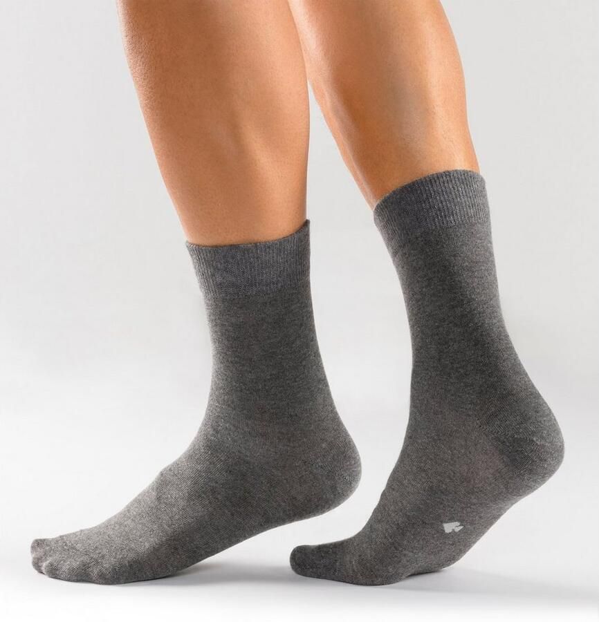 H.I.S Basic sokken met ingebreide symbolen (set 10 paar)