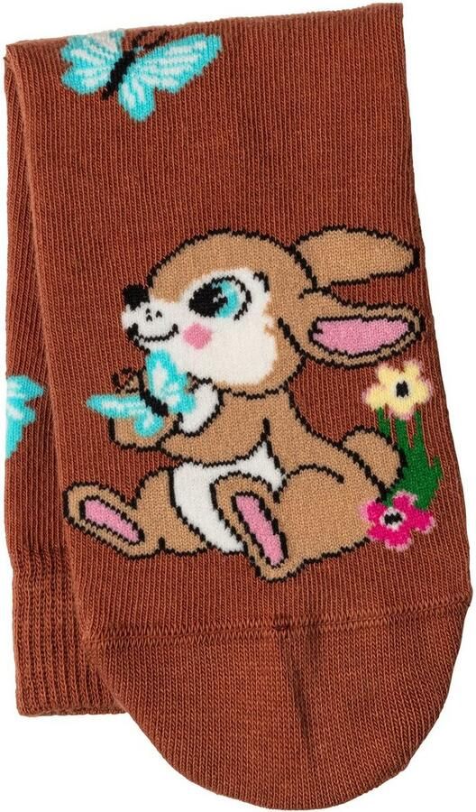 H.I.S Basic sokken met konijnenmotieven (set 5 paar) - Foto 13