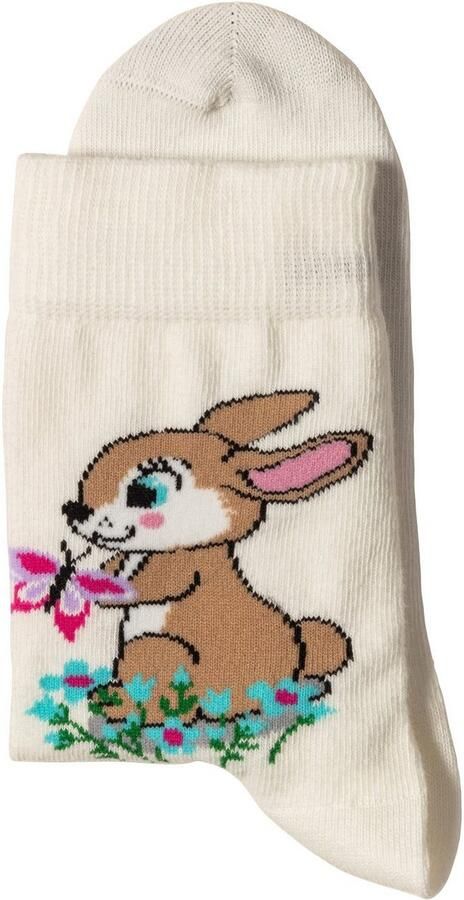H.I.S Basic sokken met konijnenmotieven (set 5 paar) - Foto 14