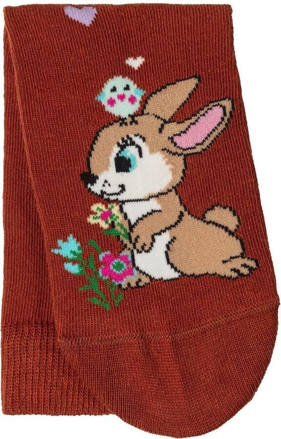 H.I.S Basic sokken met konijnenmotieven (set 5 paar) - Foto 9