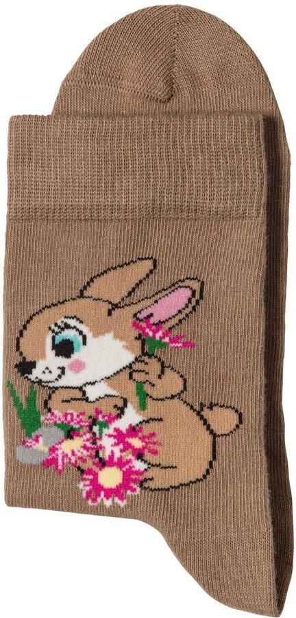 H.I.S Basic sokken met konijnenmotieven (set 5 paar) - Foto 15