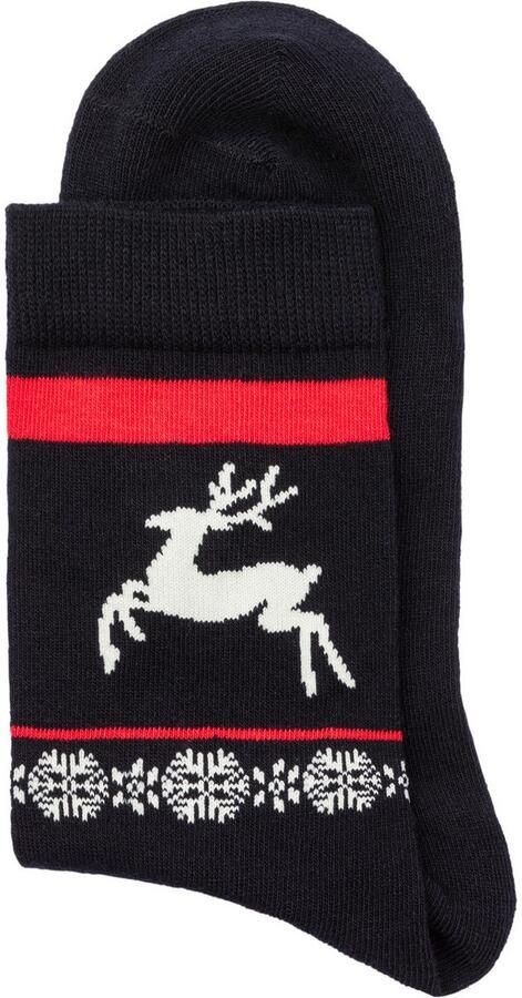 H.I.S Basic sokken met wintermotieven (set 3 paar) - Foto 6