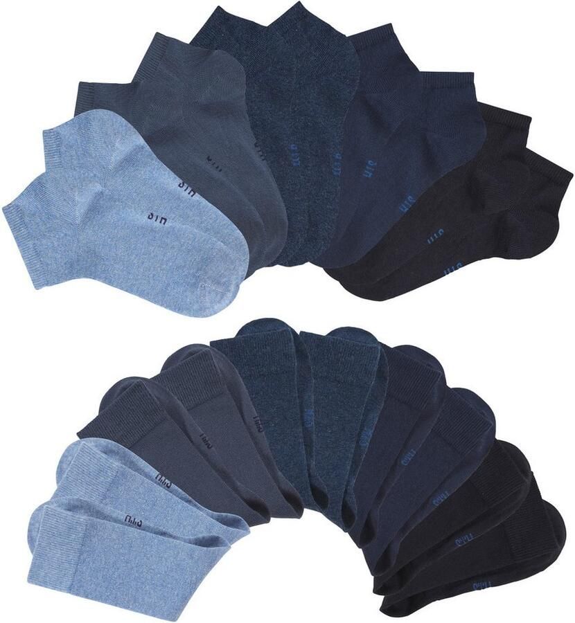 H.I.S Basic sokken twee lengtes in combipack (set 20 paar) - Foto 3