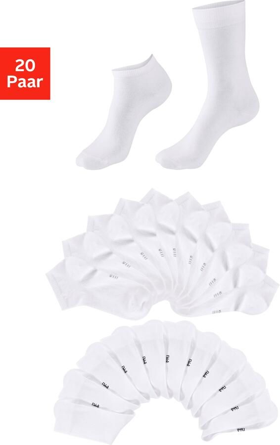 H.I.S Basic sokken twee lengtes in combipack (set 20 paar) - Foto 13