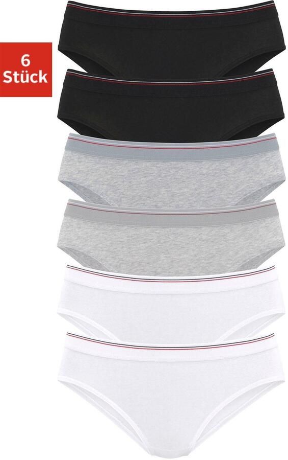 H.I.S Bikinibroekje elastische katoenkwaliteit (6 stuks Set van 6) - Foto 5