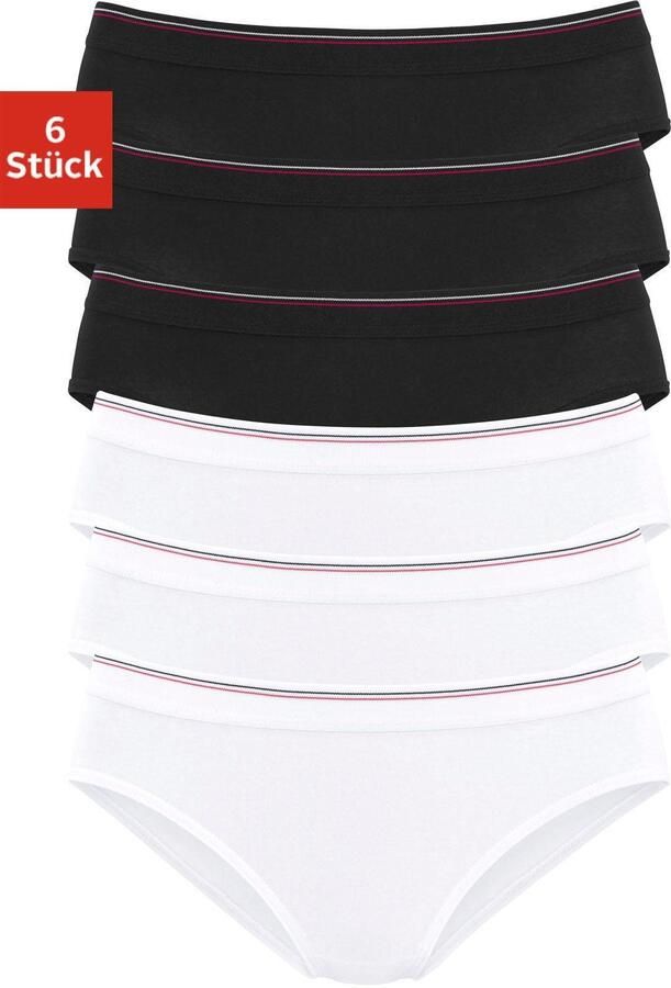 H.I.S Bikinibroekje elastische katoenkwaliteit (6 stuks Set van 6) - Foto 5