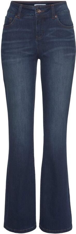 H.I.S Bootcut jeans High waist hoge taille bootcut met used-effecten ook in lange maten - Foto 6
