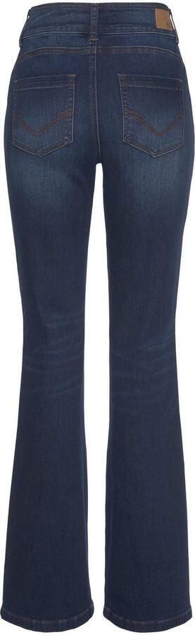 H.I.S Bootcut jeans High waist hoge taille bootcut met used-effecten ook in lange maten - Foto 7
