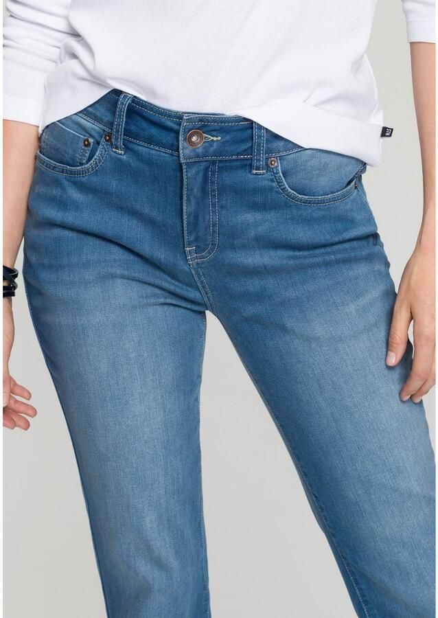 H.I.S Bootcut jeans High waist hoge taille bootcut met used-effecten ook in lange maten - Foto 2
