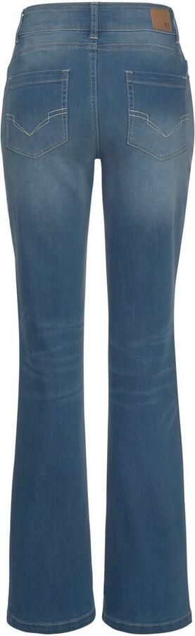 H.I.S Bootcut jeans High waist hoge taille bootcut met used-effecten ook in lange maten - Foto 5