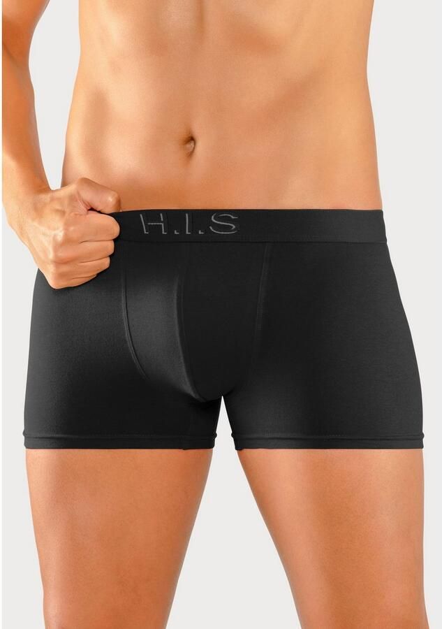 H.I.S Boxershort voor heren Logoweefband met 3D-effect (set 5 stuks) - Foto 3