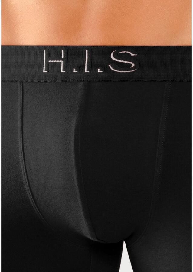 H.I.S Boxershort voor heren Logoweefband met 3D-effect (set 5 stuks) - Foto 2