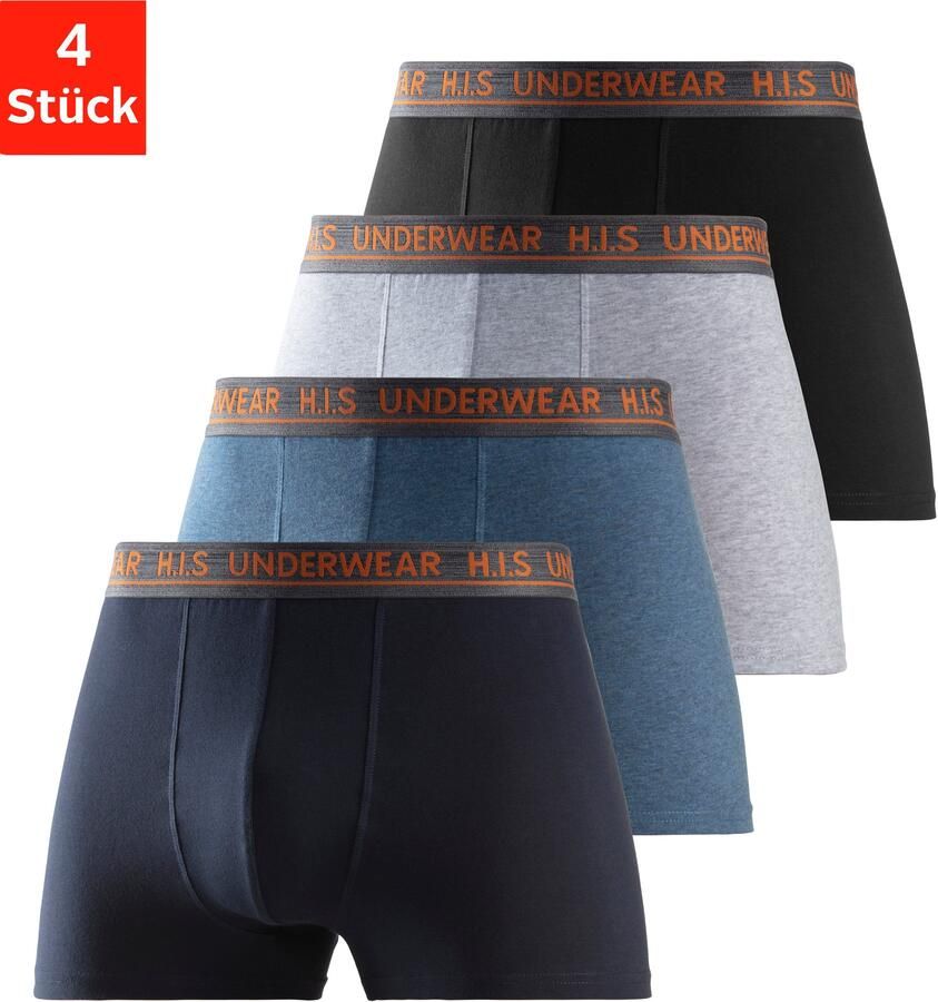 H.I.S Boxershort voor heren met comfortabele stretchband (set 4 stuks) - Foto 7
