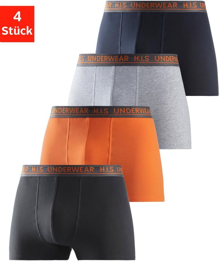 H.I.S Boxershort voor heren met comfortabele stretchband (set 4 stuks) - Foto 6