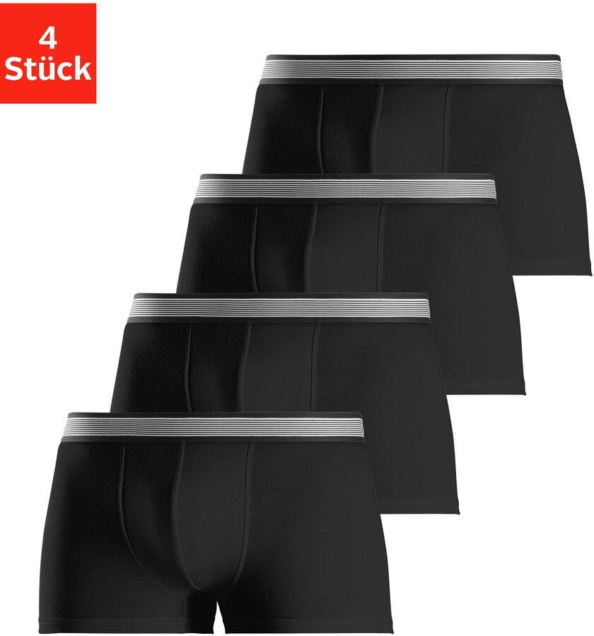 H.I.S Boxershort voor heren met gestreepte weefband (set 4 stuks) - Foto 6