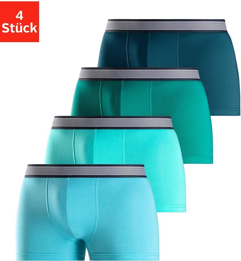 H.I.S Boxershort voor heren met gestreepte weefband (set 4 stuks) - Foto 5