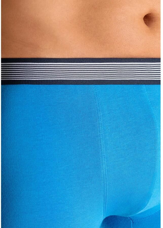 H.I.S Boxershort voor heren met gestreepte weefband (set 4 stuks)