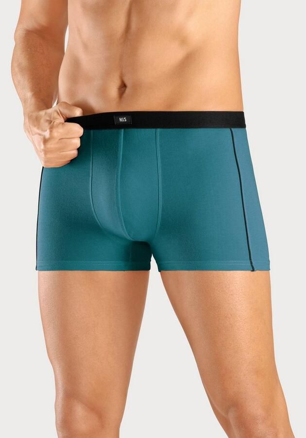 H.I.S Boxershort voor heren met smalle piping aan beide kanten opzij (set 3 stuks) - Foto 4