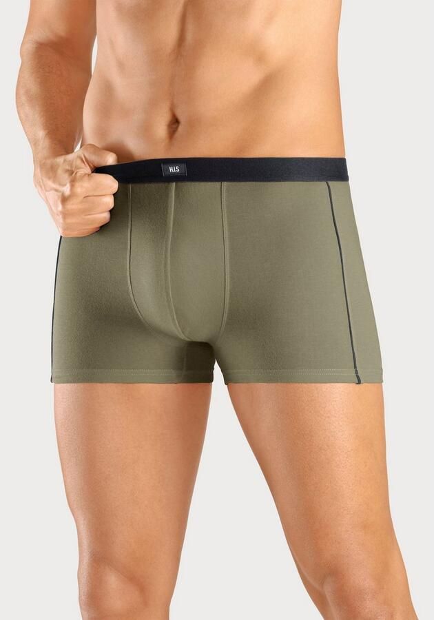 H.I.S Boxershort voor heren met smalle piping aan beide kanten opzij (set 3 stuks) - Foto 2